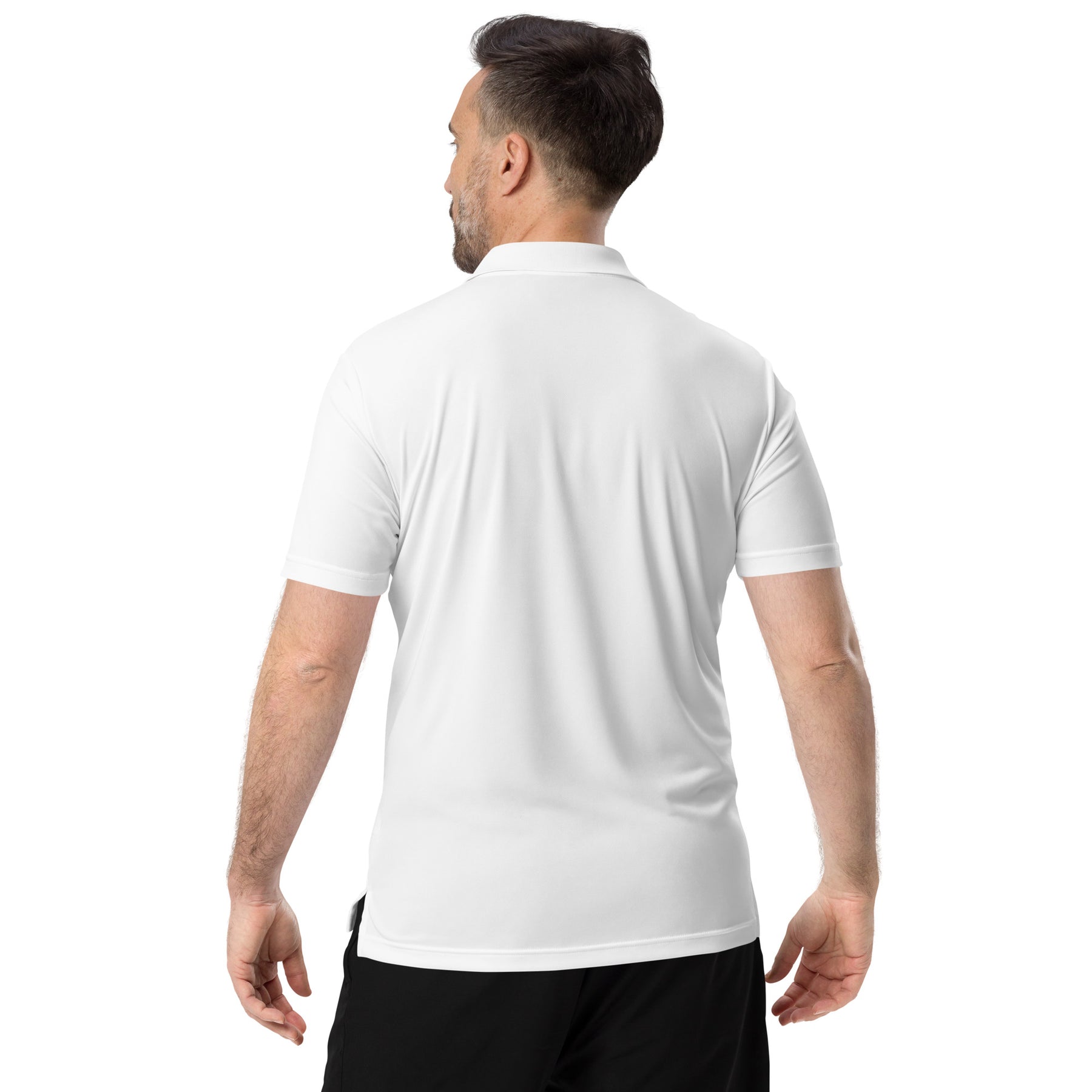 FL2024 White Adidas Embroidered Polo