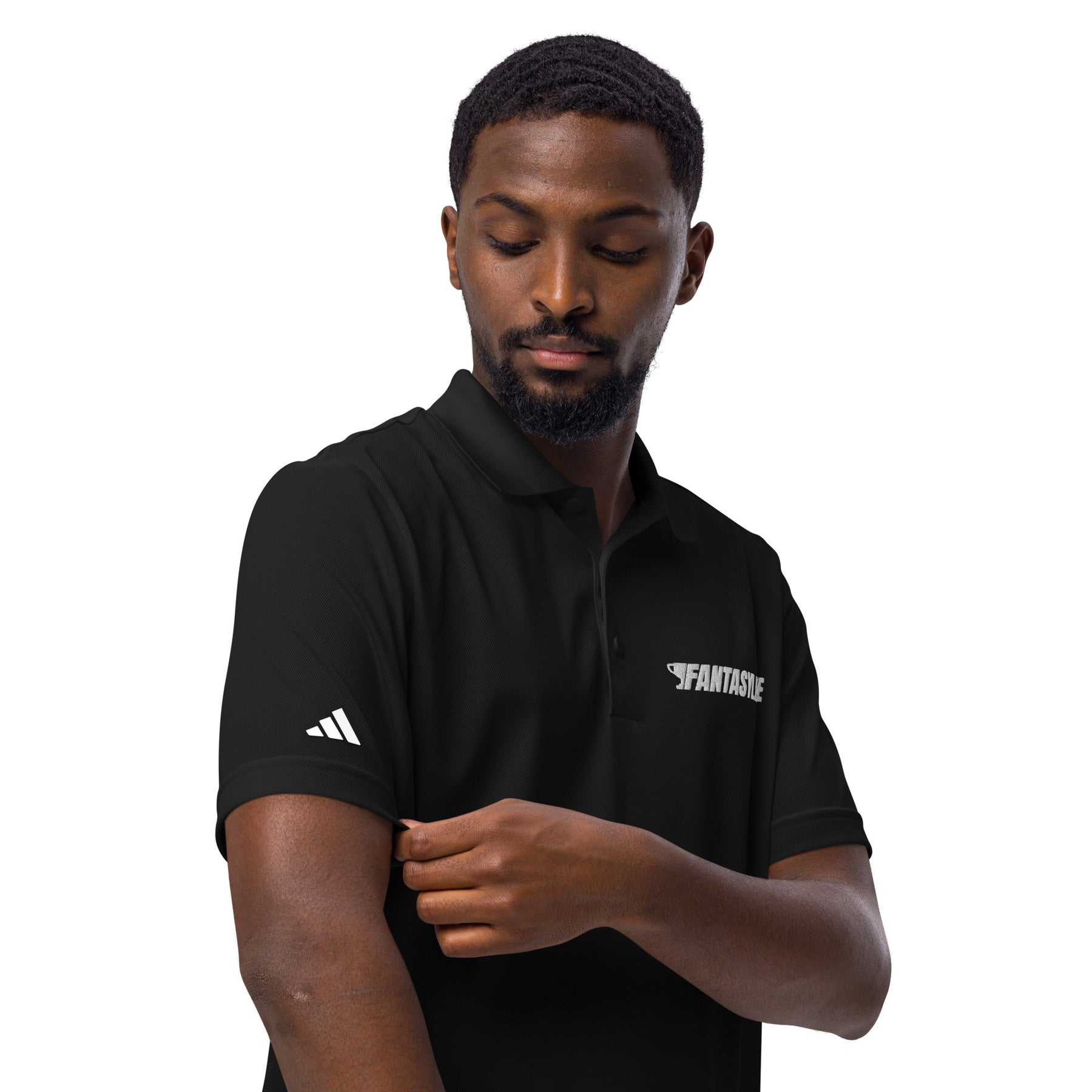 FL2024 Black Adidas Embroidered Polo