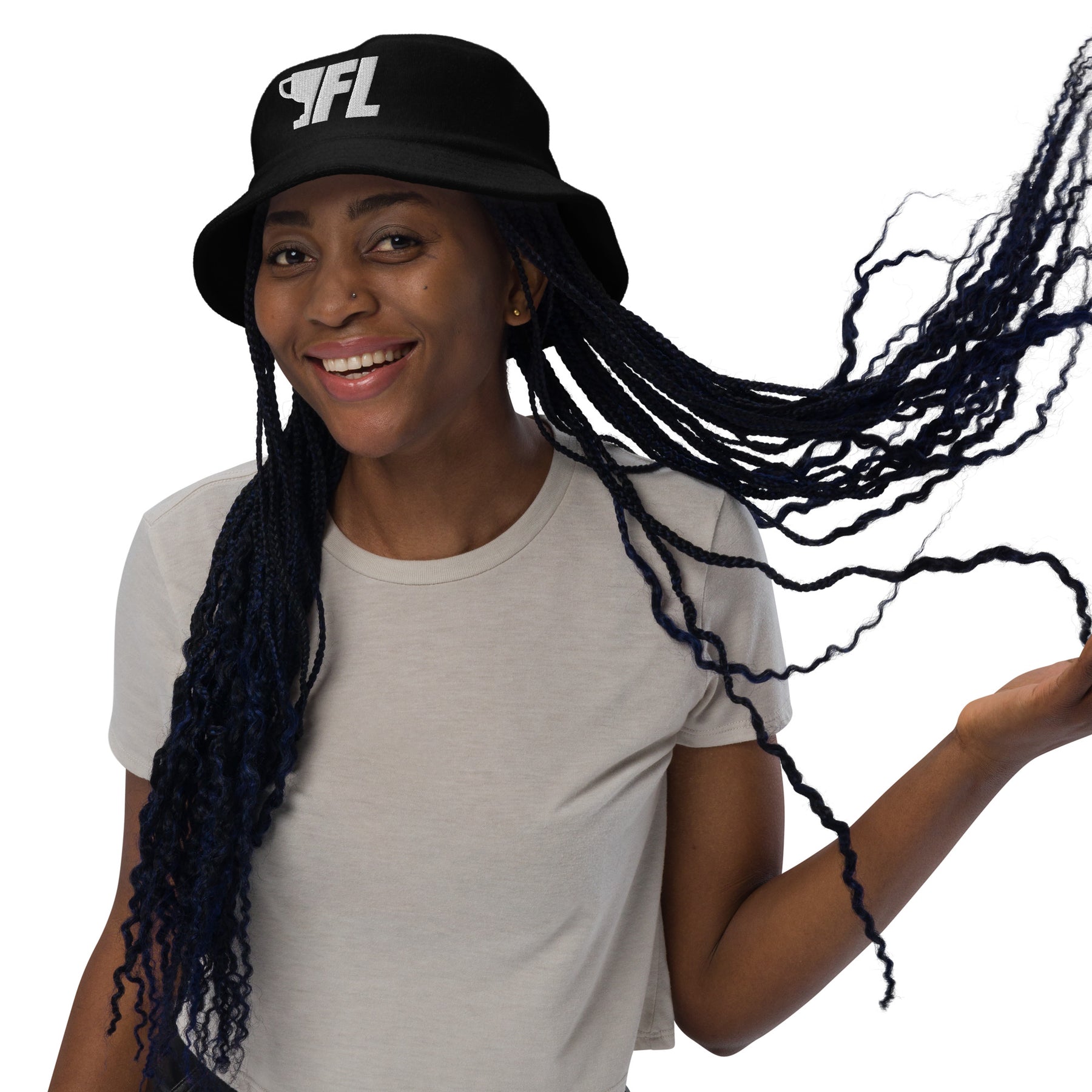 FL2024 Embroidered Terry Cloth Bucket Hat