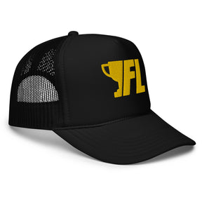 FL2024 Gold Embroidered Foam Trucker Hat