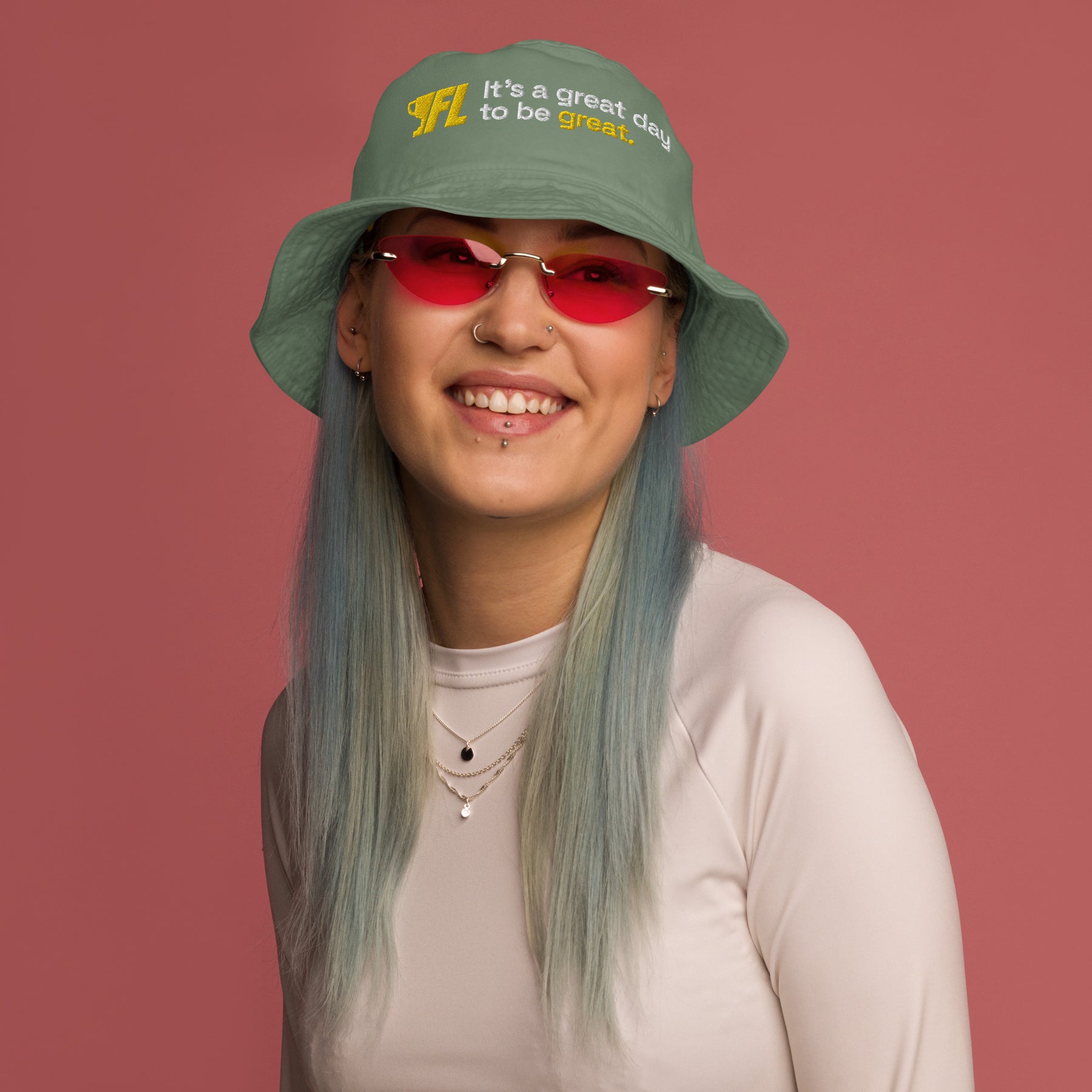 FL2024 "It's A Great Day To Be Great" Embroidered Bucket Hat